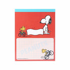 SUN-STAR Memo Pad Stand Type MP 284 Peanuts Comical Scene Red