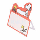 SUN-STAR Memo Pad Stand Type MP 284 Peanuts Comical Scene Red