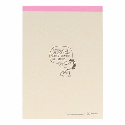 SUN-STAR Memo Pad MP 284 A6 Peanuts Comical Scene Snoopy