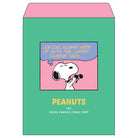 SUN-STAR Envelope E 232 Peanuts Comical Scene Green