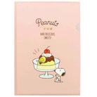 SUN-STAR Clear File FL 213 A4 Peanuts Snoopy Snack Time Pudding