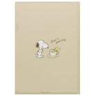 SUN-STAR Clear File FL 213 A4 Peanuts Snoopy Snack Time Coffee