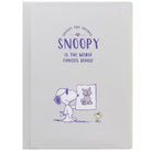 SUN-STAR Clear File FL 213 A4 Peanuts Snoopy Grey