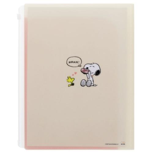 SUN-STAR Clear File FL 213 A4 Peanuts Snoopy Donuts