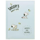 SUN-STAR Clear File FL 213 A4 Peanuts Snoopy Blue