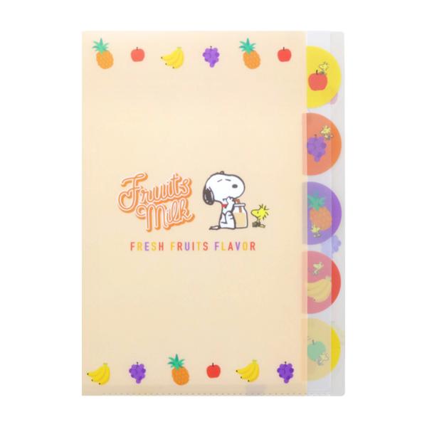 SUN-STAR Clear File FL 213 A4 Peanuts Fruits