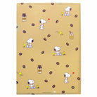 SUN-STAR Clear File FL 213 A4 Peanuts Coffee Milk