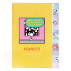 SUN-STAR Clear File FL 210 A4 5-Pockets Peanuts Comical Scene Yellow