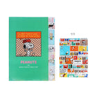 SUN-STAR Clear File FL 210 A4 5-Pockets Peanuts Comical Scene Green