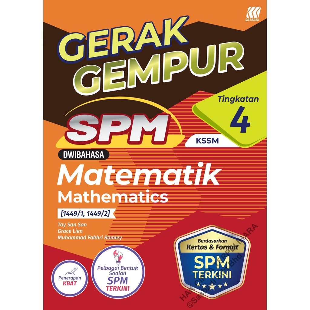 Gerak Gempur SPM Matematik (Bilingual) Tingkatan 4