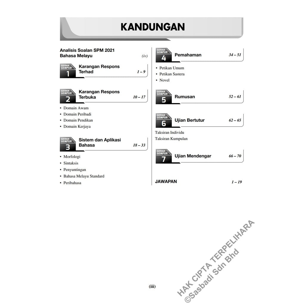 Gerak Gempur SPM Bahasa Melayu Tingkatan 5