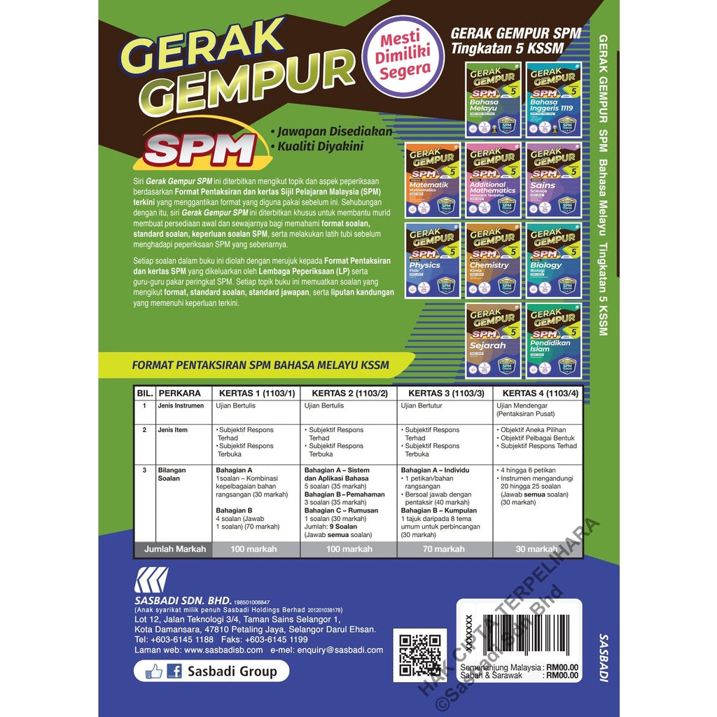 Gerak Gempur SPM Bahasa Melayu Tingkatan 5