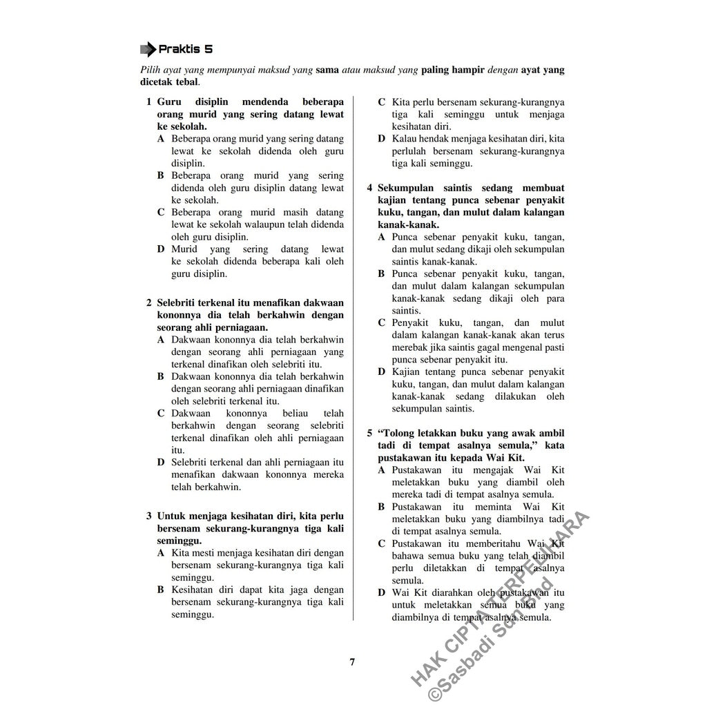 Gerak Gempur UASA KSSM Bahasa Melayu Tingkatan 2