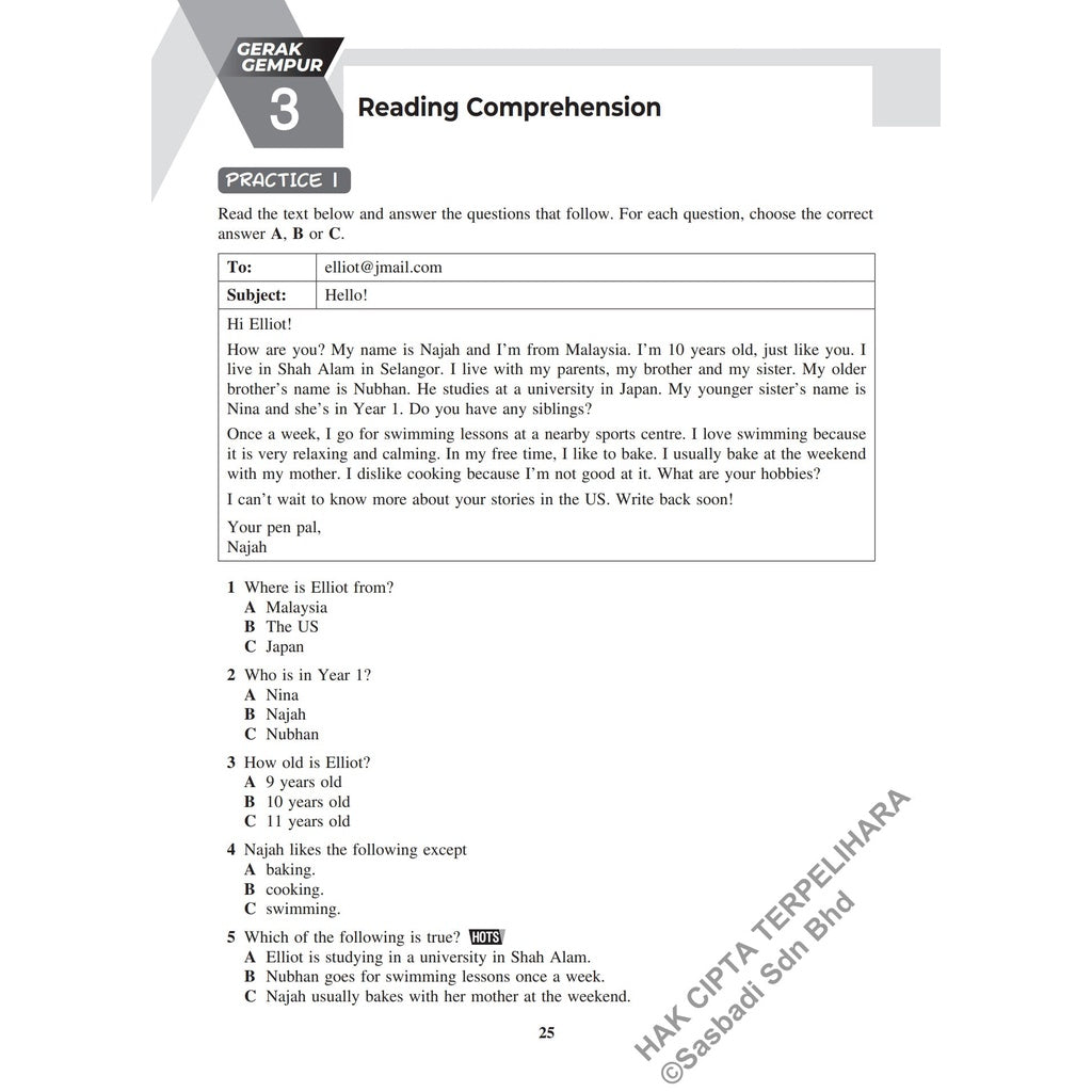 Gerak Gempur UASA KSSR English Year 4