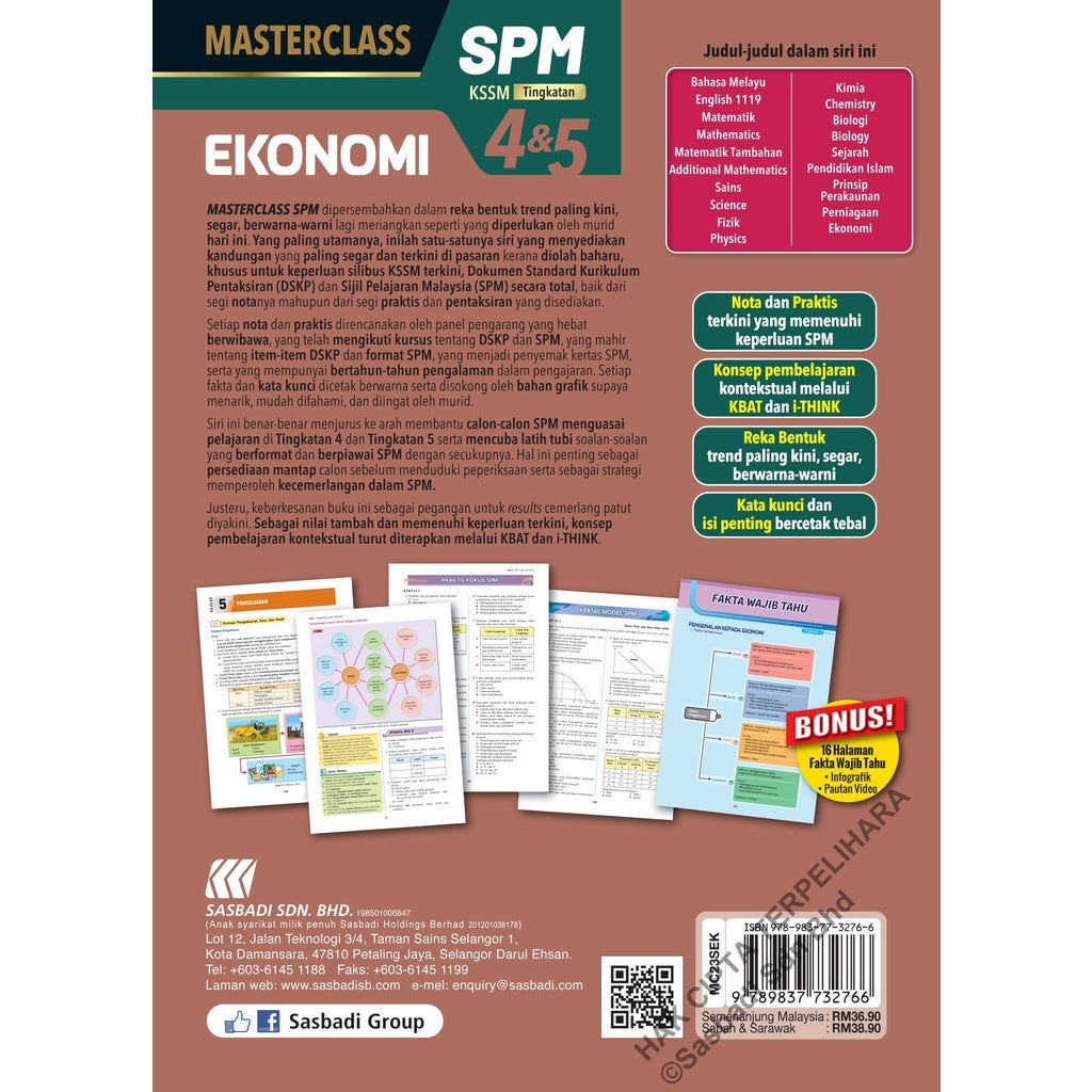 MasterClass SPM Ekonomi (Edisi 2023)