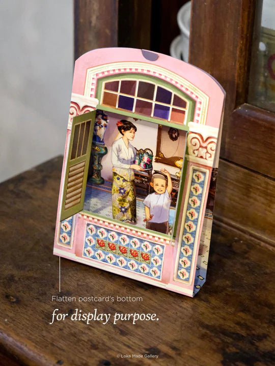 LOKAMADE Nyonya's Memoir Shaped Postcard MDP39:The Daydreamer