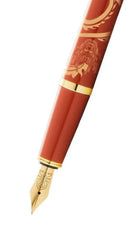 CROSS Bailey Light Year Of The Dragon Polished Amber and Gold Tone Fountain Pen