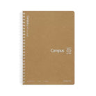 KOKUYO Campus Soft Ring Kraft Cover A5 5mm Grid 80s