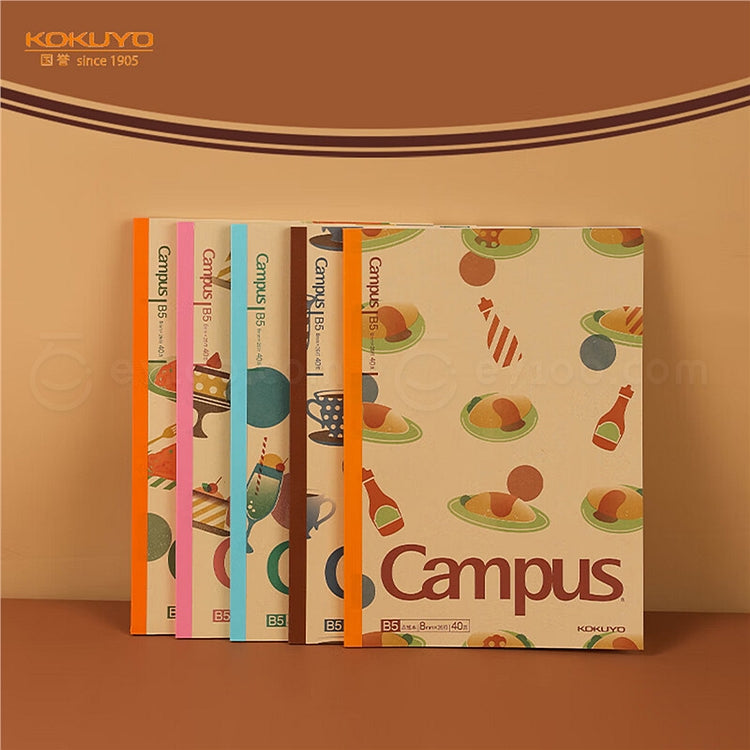 KOKUYO Campus Notebook B5 Gourmet Food Dot Ruled Assorted