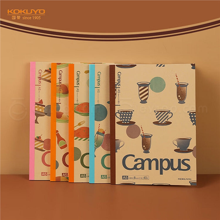 KOKUYO Campus Notebook A5 Gourmet Food Dot Ruled Assorted