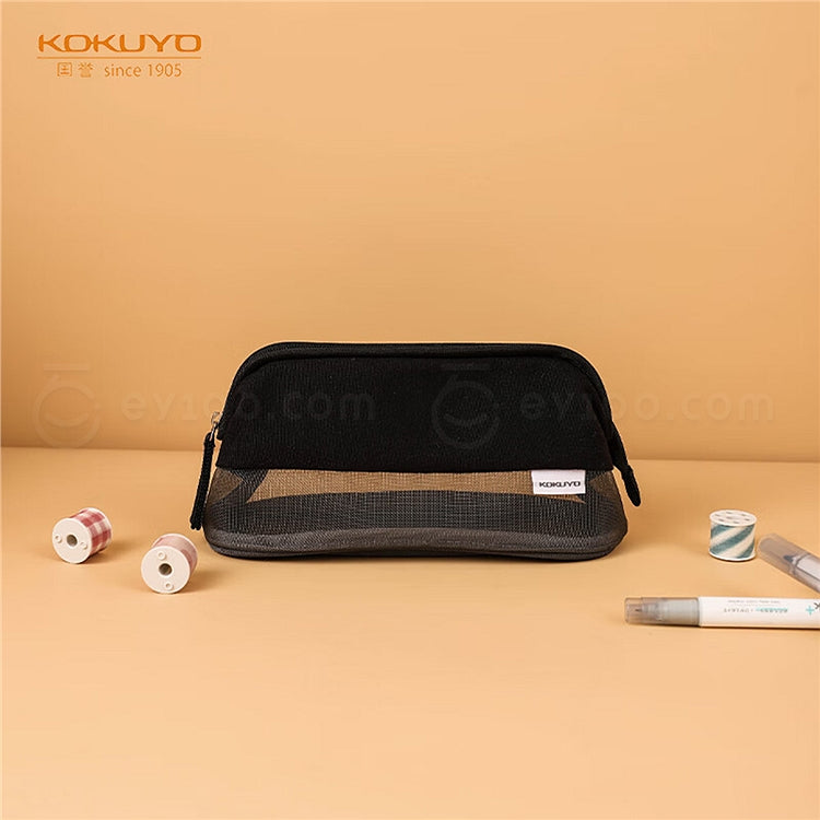 KOKUYO Half Mesh Pen Case WSG-PC272 Black