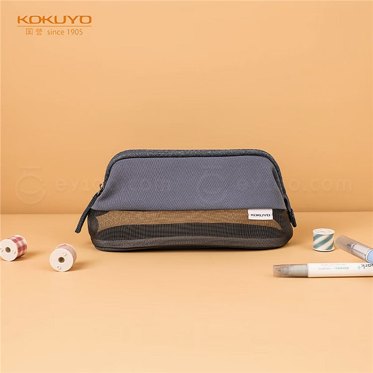 KOKUYO Half Mesh Pen Case WSG-PC272 Blue