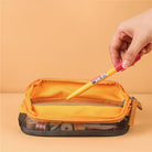 KOKUYO Half Mesh Pen Case WSG-PC272 Yellow