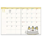 SUN-STAR 2024 Schedule Book A6 Monthly Moomin Pink