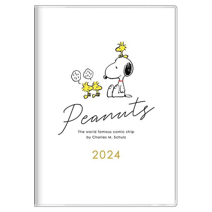 SUN-STAR 2024 Schedule Book B6 Monthly Peanuts Snoopy White