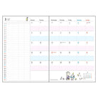 SUN-STAR 2024 Schedule Book B6 Monthly Peanuts Snoopy Friends