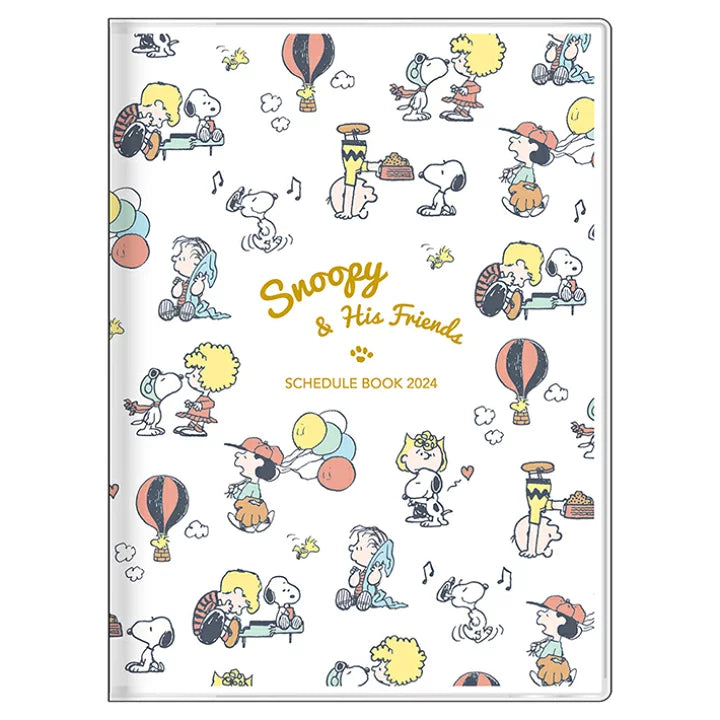 SUN-STAR 2024 Schedule Book B6 Weekly Story Book Peanuts Snoopy Sprinkle