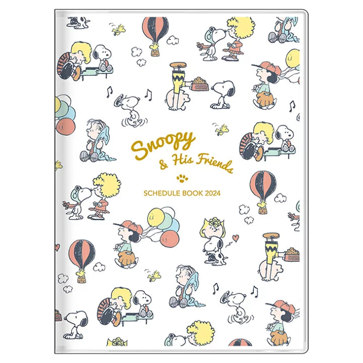 SUN-STAR 2024 Schedule Book B6 Weekly Story Book Peanuts Snoopy Sprinkle