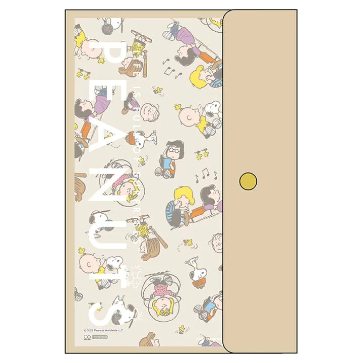 SUN-STAR 2024 Schedule Book A5 Slim with Cover Monthly Peanut Snoopy Beige