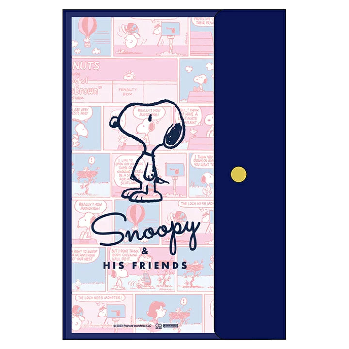 SUN-STAR 2024 Schedule Book A5 Slim with Cover Monthly Peanuts Snoopy Navy