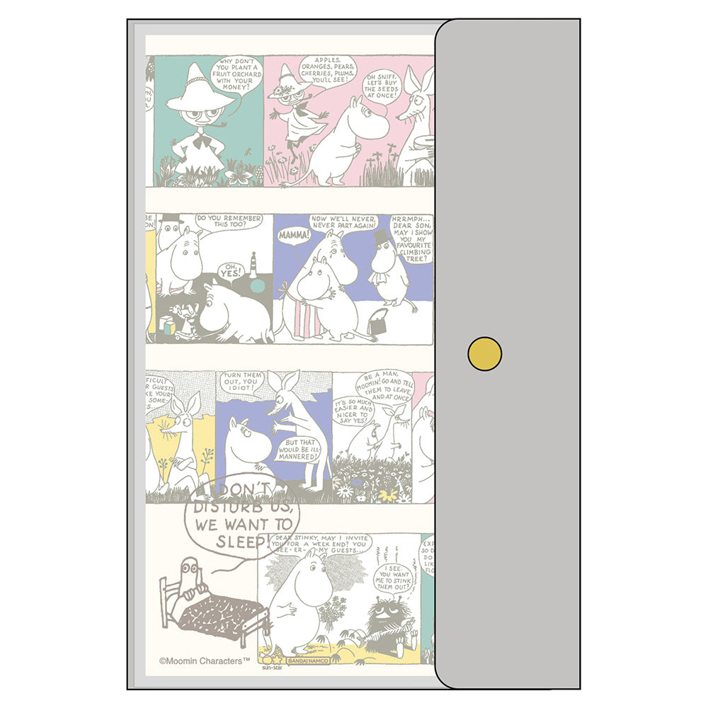 SUN-STAR 2024 Schedule Book A5 Slim with Cover Monthly Moomin Silver