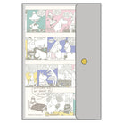 SUN-STAR 2024 Schedule Book A5 Slim with Cover Monthly Moomin Silver