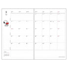 SUN-STAR 2024 Schedule Book A5 Slim Weekly Vertical Peanuts Snoopy Navy