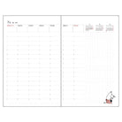 SUN-STAR 2024 Schedule Book A5 Slim Weekly Vertical Moomin White