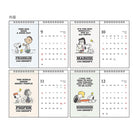 SUN-STAR 2024 Desk Calendar Postcard Peanuts Snoopy Vintage