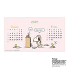 SUN-STAR 2024 Desk Calendar APJ Peanuts Snoopy Wood Parts