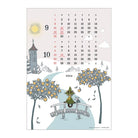 SUN-STAR 2024 Wall Calendar APJ Moomin with Wood Parts