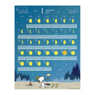 SUN-STAR 2024 Wall Calendar APJ Peanuts Snoopy Moon