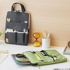 LIHIT LAB Cat's Daily Routine Carrying Sleeve Vertical 340x250x25mm Black