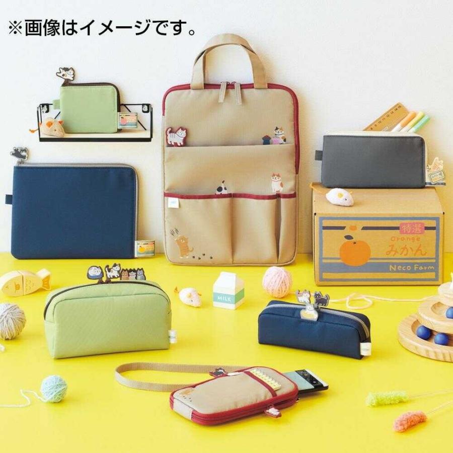 LIHIT LAB Cat's Daily Routine Box Pen Pouch Green