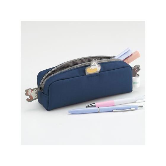 LIHIT LAB Cat's Daily Routine Box Pen Pouch Blue