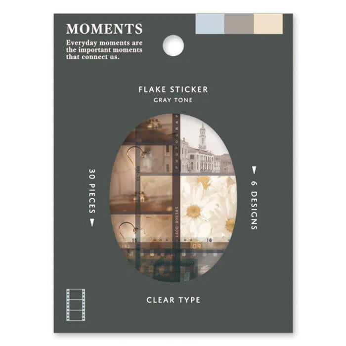 MINDWAVE Sticker Flakes Moments:Gray Tone