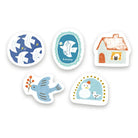 FURUKAWASHIKO Flake Seal Glitter and Birds