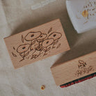 BIGHANDS Rubber Stamp Girl in Flower Bed