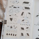 BIGHANDS Print-On Stickers Someday's Sketches 1pc