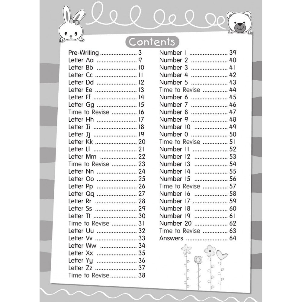 Bright Kids 2022-Learn And Write Letters And Numbers